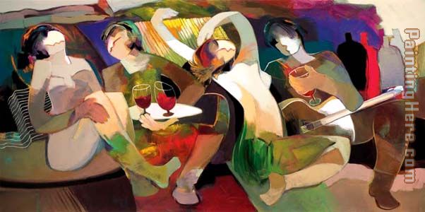 TOUCHING THE NIGHT painting - Hessam Abrishami TOUCHING THE NIGHT art painting